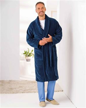 Men's fleece dressing gowns